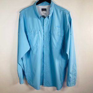 Patagonia Light Blue Outdoor Vented Back S…
